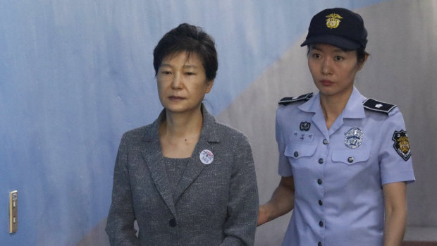 Former South Korean President Park Geun-hye.
