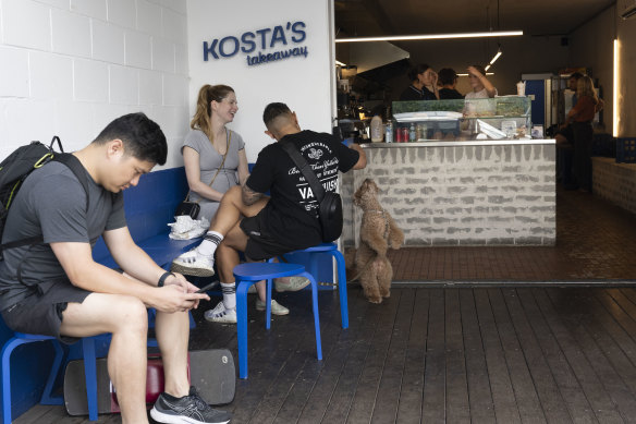 Kosta’s Takeaway in Rosebery. 