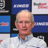 Parramatta officials courted Wayne Bennett, but the Dolphins coach is poised to return to South Sydney.