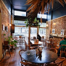 In 2018, Laikon Deli expanded into the space next door to open a sit-down cafe.