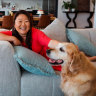 Nagi Maehashi and her dog Dozer.