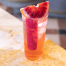 HER Rooftop’s version of the Paloma, made with blood orange.