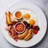 Cut back on the fried food, like the classic English breakfast.