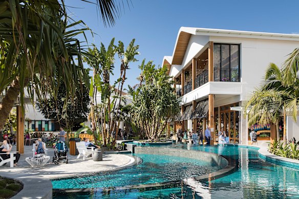 A ensolarada área de jantar ao ar livre do Westfield Chermside.