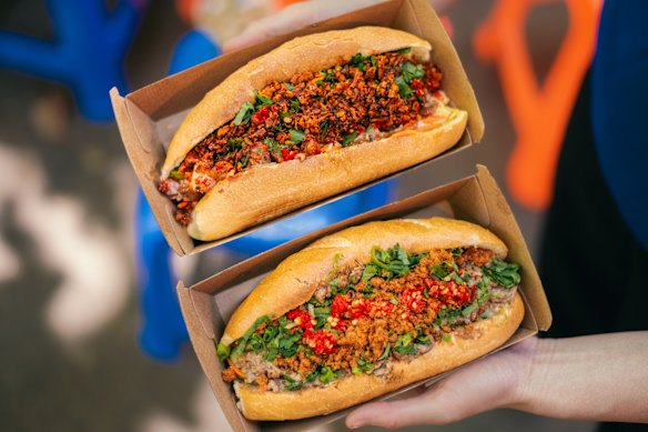 The GOAT and cold cuts banh mis from Banh Mi Stand.