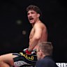 Quillan Salkilld celebrates victory over Jamie Mullarkey during UFC 325: