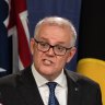 Scott Morrison answers questions from reporters on Augu