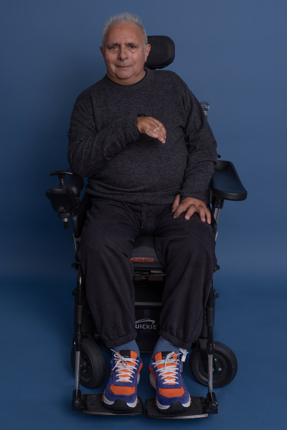 “It was completely random,” Kureishi says of the fall that left him tetraplegic. “I wasn’t even drunk. You have no agency. That’s what’s so shocking about all this.”