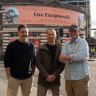 Three of the House Made Hospitality directors (from left): Jason Williams, Justin Newton and Scott Brown at Wunderlich Lane.