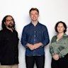 The Sydney Morning Herald’s Parramatta bureau team: Mostafa Rachwani, Anthony Segaert and Ellie Busby.