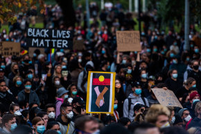 Thousands descended on Sydney's CBD for a Black Lives Matter protest on Saturday.