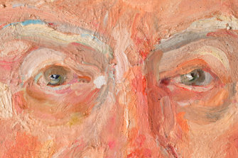 Comme dans tous ses travaux, Peter Wegner a commencé son autoportrait en examinant les yeux.