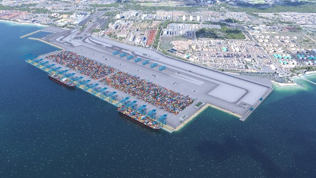 The new port will be located at the site of the Kwinana bulk handling terminal.