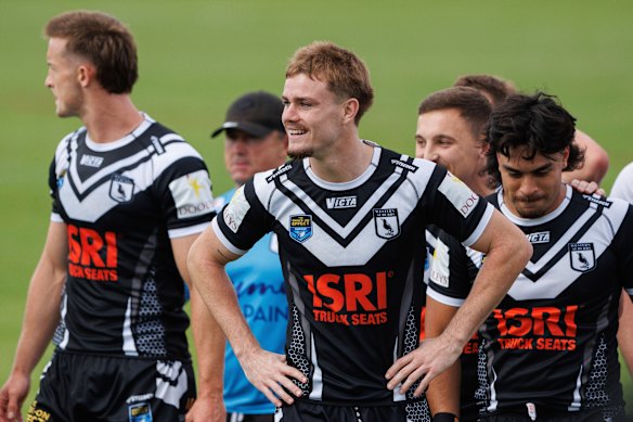 Lachlan Galvin playing NSW Cup on Monday.
