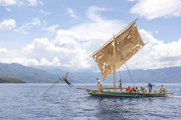 Whale hunters of Lamalera village on Lembata Island.