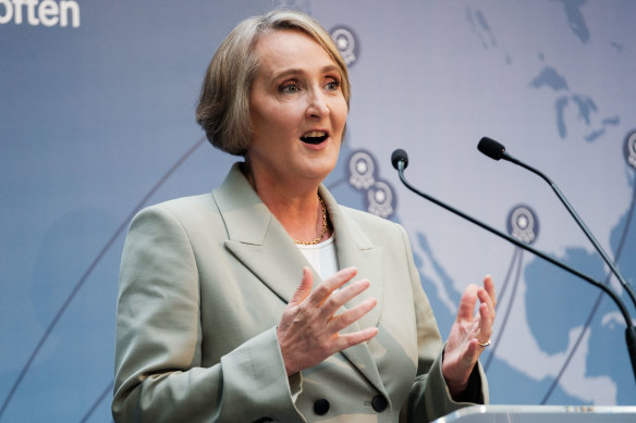 Qantas boss Vanessa Hudson. 