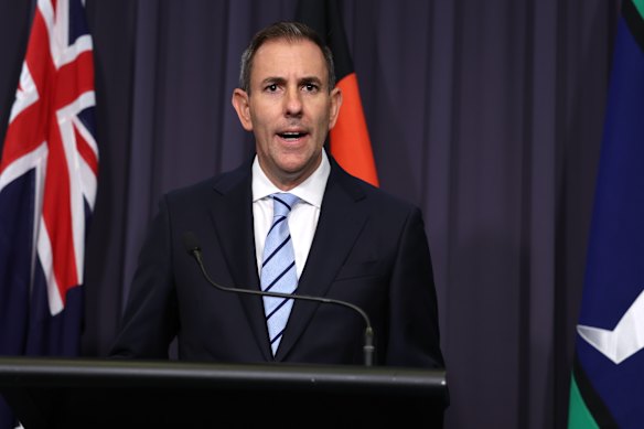 Treasurer Jim Chalmers speaking this afternoon. 