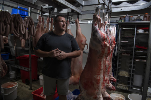 Butcher Jason Funnell says his business may have to close as meat supply dwindles.