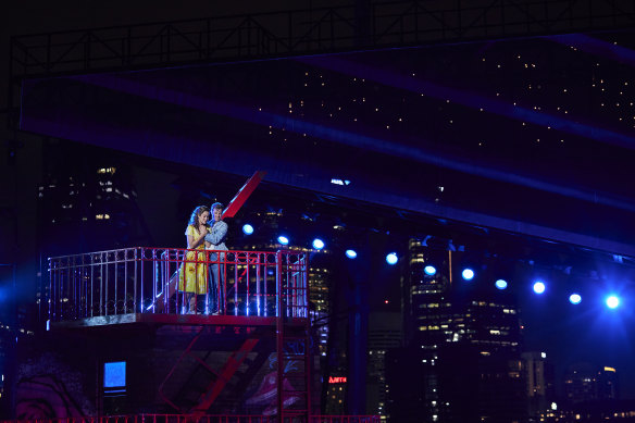 The spectacular Sydney Harbour backdrop gives this West Side Story a cinematic lift.