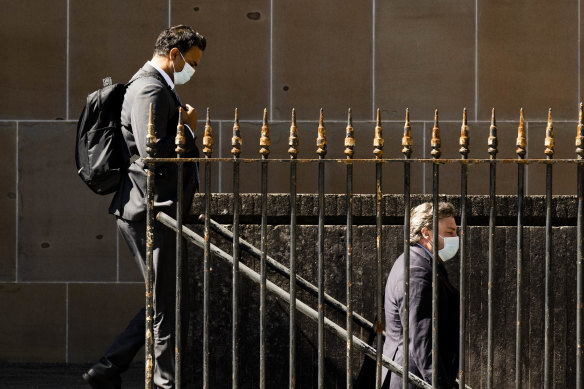 Dev Menon and Adam Cranston at court on Tuesday.