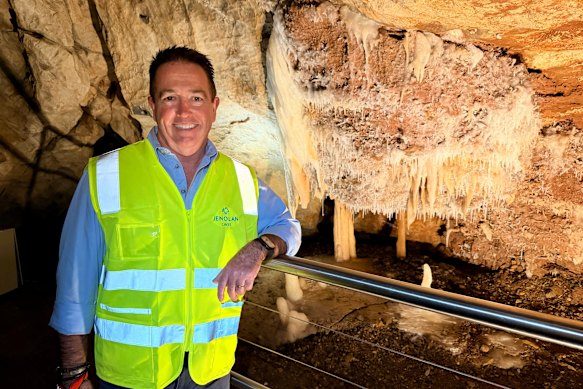 Paul Toole, member for Bathurst, visting Jenolan Caves. 