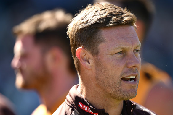 Hawthorn coach Sam Mitchell.