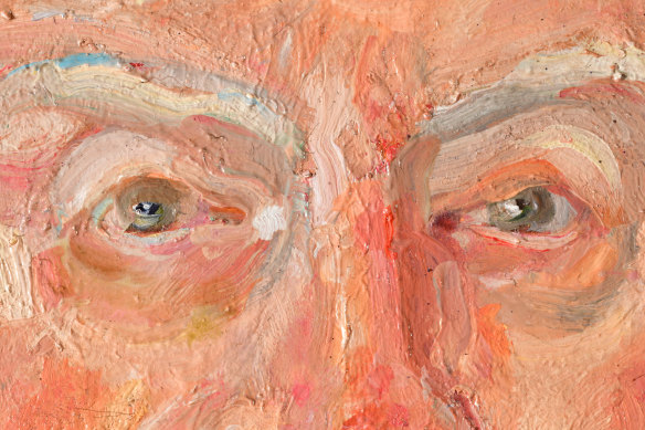 As in all his work, Peter Wegner started his self-portrait by examining the eyes.