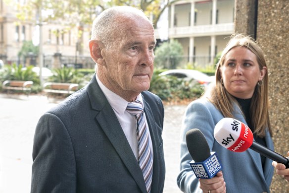 Chris Dawson outside the NSW Supreme Court in 2022.