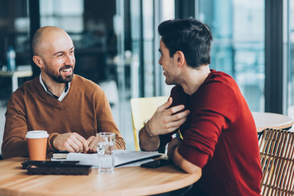 Catching up with a friend can help break up the day and give you something to look forward to.