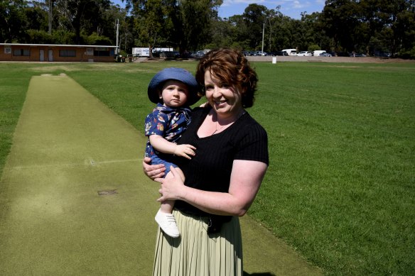 Annette Hansen with one-year-old son Alexander. 