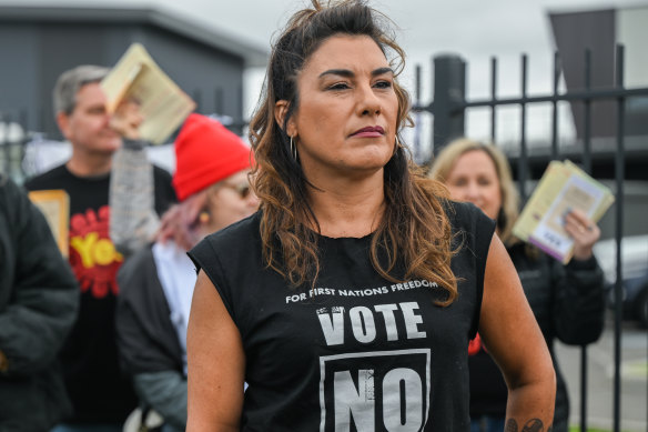 Victorian independent senator Lidia Thorpe lead a “progressive No” vote campaign in the Voice referendum.