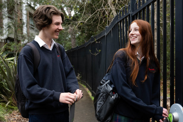 Students at Davidson High last year lock up their mobile phones.