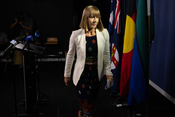 Jo Haylen after announcing she’d step down as transport minister.