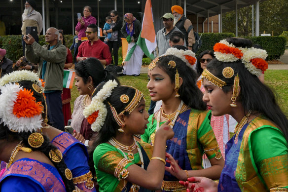 Multicultural mix: a celebration of Indian Independence Day in Nurragingy Reserve.