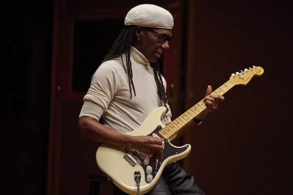 Nile Rodgers’ Stratocaster has generated $US2 billion from record sales and synchs in movies, TV shows and advertising.