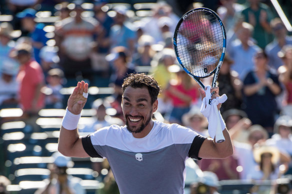 Fabio Fognini was fined for insulting an umpire during the US Open in 2017.