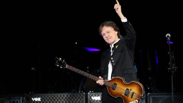 Iconic singer-songwriter and performer Paul McCartney performs at NIB Stadium in Perth on his first Australian tour since 1993.