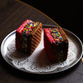 The fairy bread ice-cream sandwich.