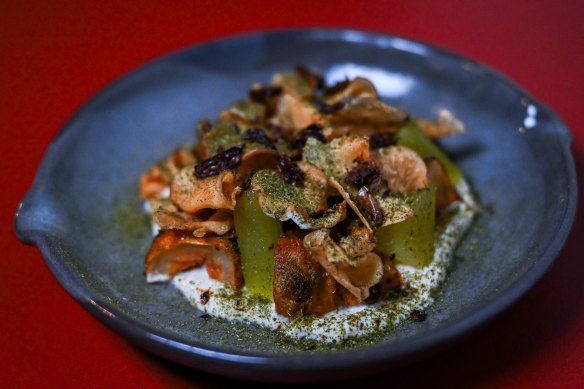 Sunchoke kiri pani is a savoury spin on a Sri Lankan dessert.