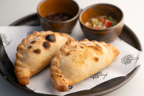 Hard-to-resist empanadas made from rough, rustic pastry.