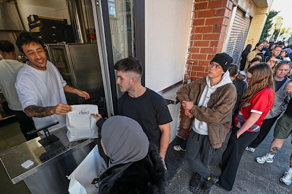 Charrd, a new burger window in Brunswick East, is causing hours-long queues.