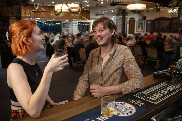 Punters at Petersham Bowling Club at Tuesday trivia night, which regularly attracts more than 100 people.