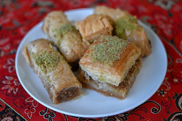 Ask for a container to take Maryam’s baklava home with you.