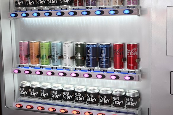 Hit the cocktail vending machine.