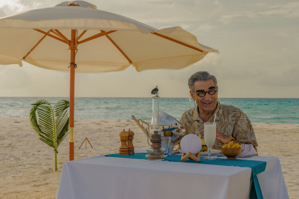 The Reluctant Traveller, Eugene Levy, is not chit-chatty.