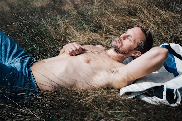 Alexander Skarsgård in Pillion.