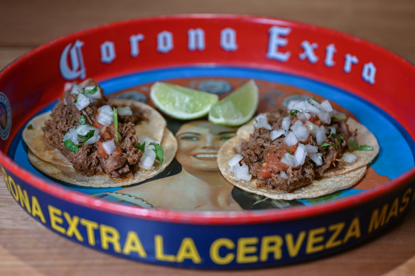 Birria tacos at Chilpa Mexican restaurant in Highett.