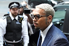 &B singer Chris Brown arrives at Southwark Crown Court to attend a plea hearing in London, Friday, June 20, 2025