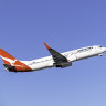 Qantas will use three Boeing 737s during the strike of its WA pilots.
