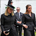 Queen Mette-Marit and her daughter Crown Princess Ingrid Alexandra were among the mourners at Ris Church on Wednesday.